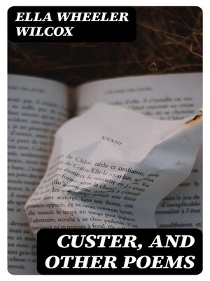 cover image of Custer, and Other Poems